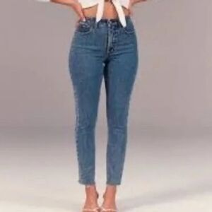 Abercrombie & Fitch Curve Love The Skinny High Rise Jeans Size 27